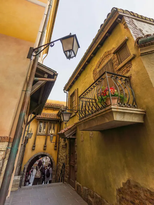 Flowers on balcony